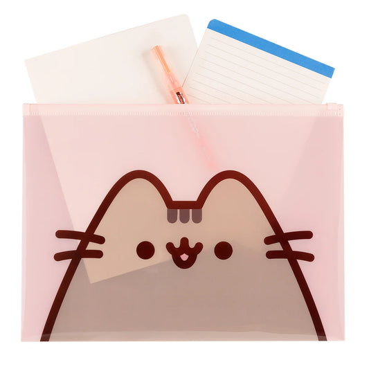Sobre Plástico A4 Zip Loc Pusheen