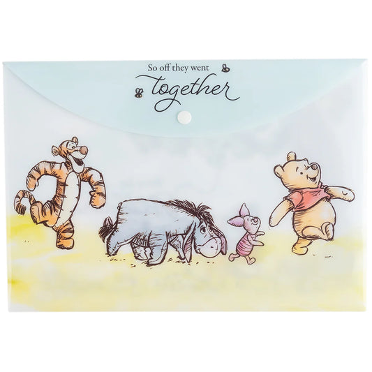 Sobre Plástico A4 con Botón Winnie Pooh