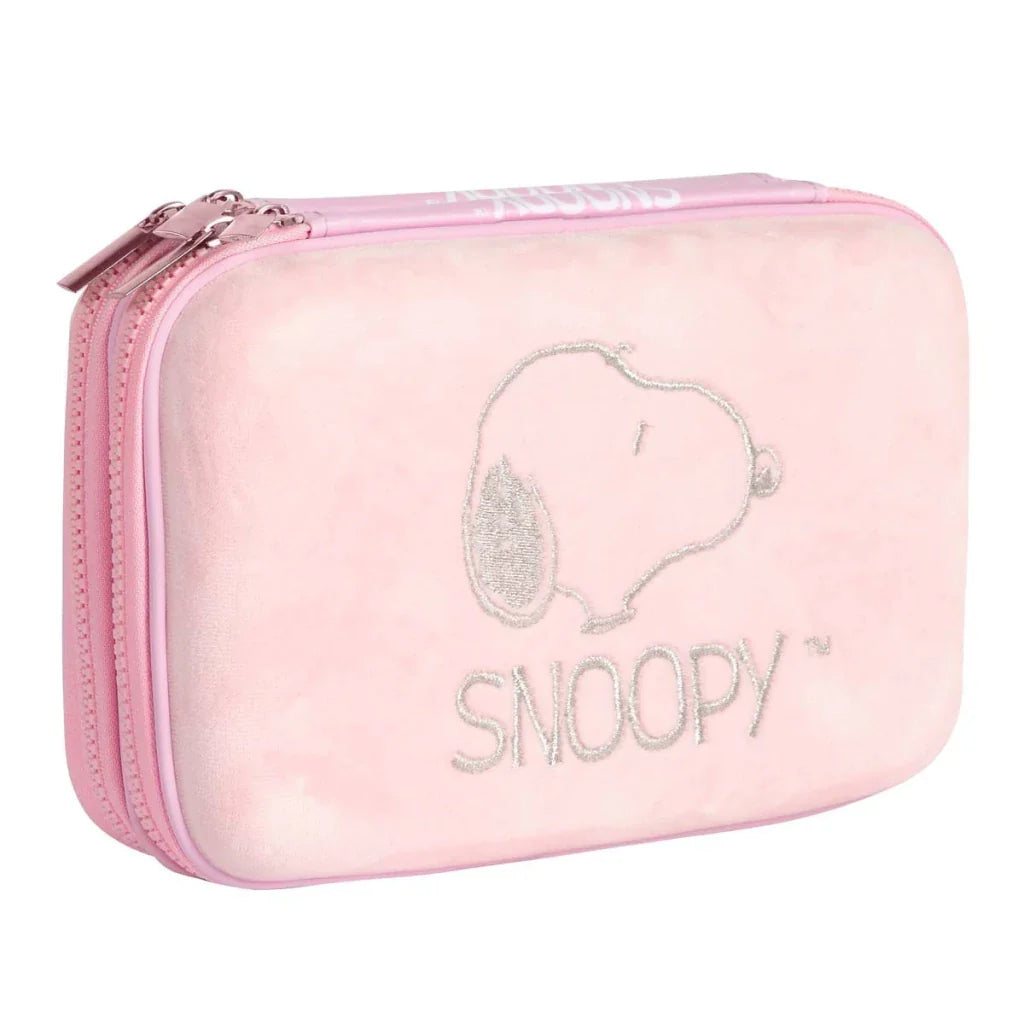 Cartuchera Doble Eva Snoopy Rosa