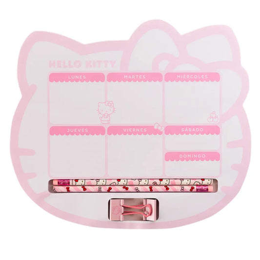 Planner Semanal con accesorios Hello Kitty