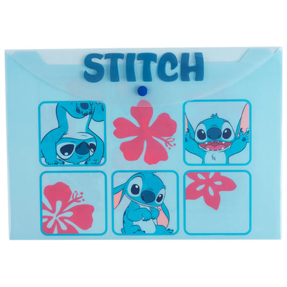 Sobre Plástico A4 con Botón Stitch