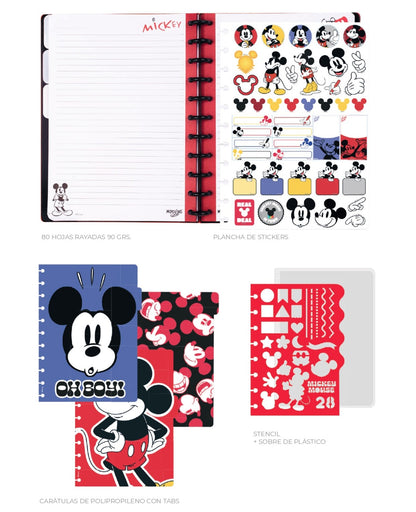 Cuaderno de Discos Carta Mickey Mouse