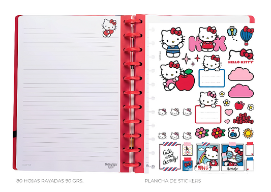 Cuaderno de Discos Carta Hello Kitty