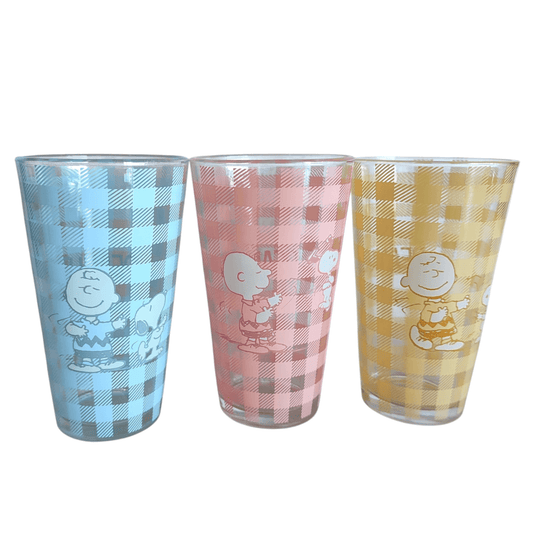 Set x3 vasos de vidrio 450ml – Snoopy