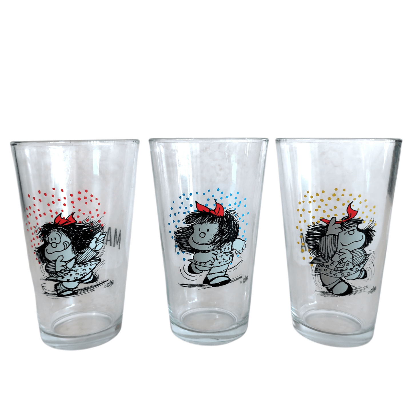 Set x3 vasos de vidrio 450ml – Mafalda