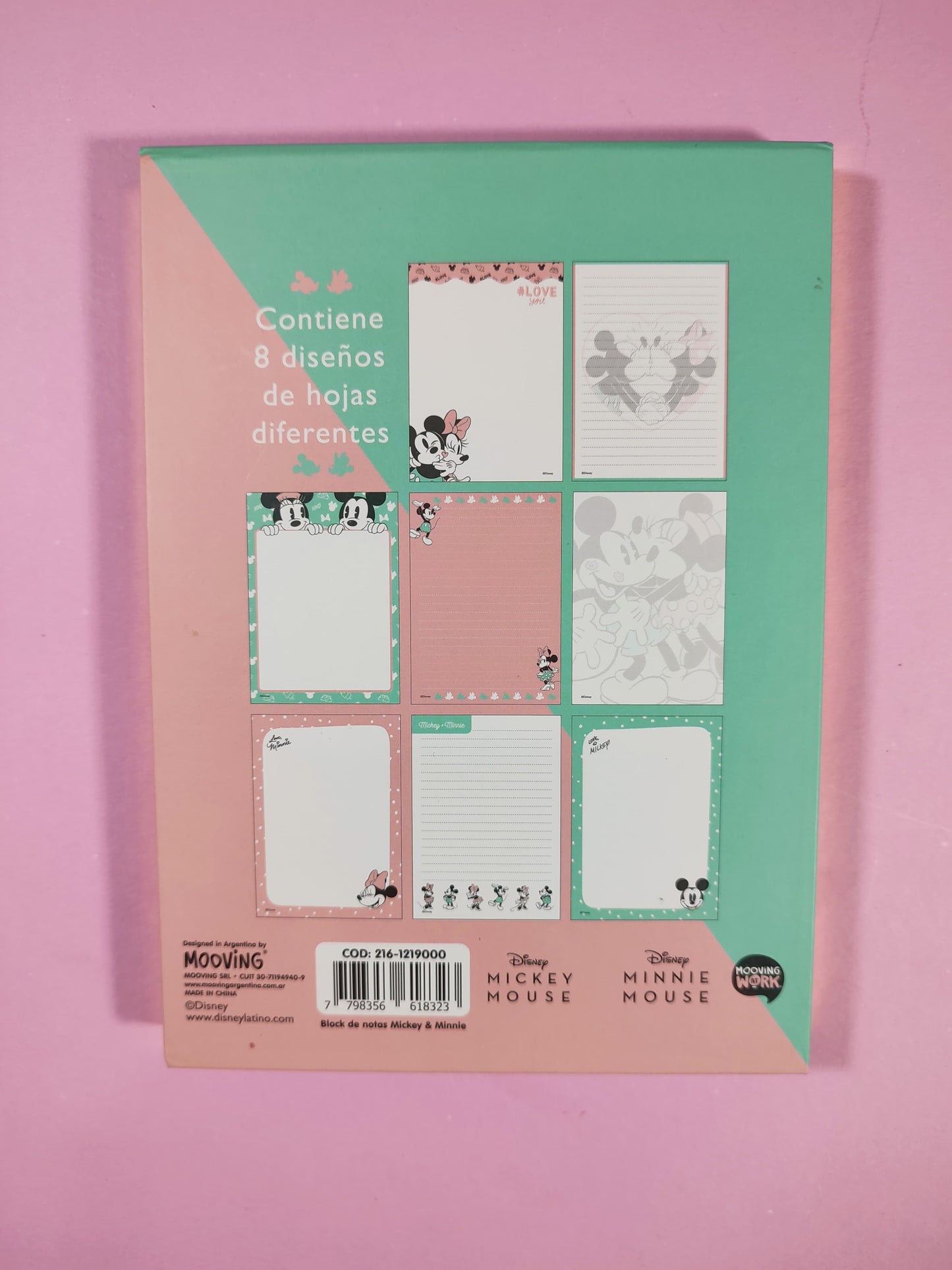 Block De Notas Mickey & Minnie