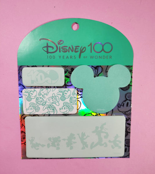 Set De Diferentes Notas Adhesivas Disney 100