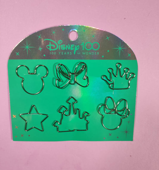 Clip Metalico Setx6 Formas Disney 100 Años