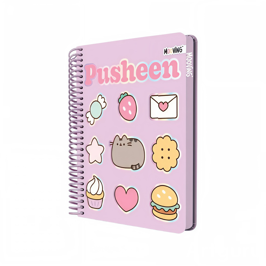 Cuaderno 1/2 oficio Pusheen