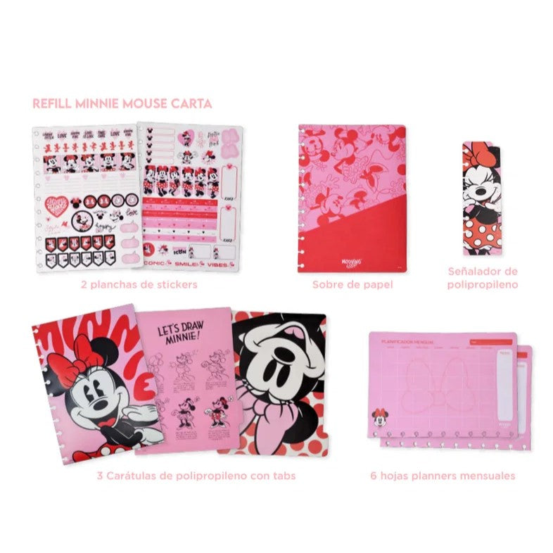Repuesto de Hojas Carta Minnie Mouse