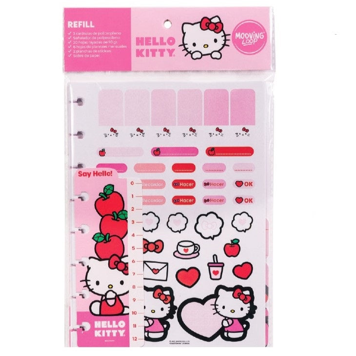 Repuesto de Hojas A5 Hello Kitty