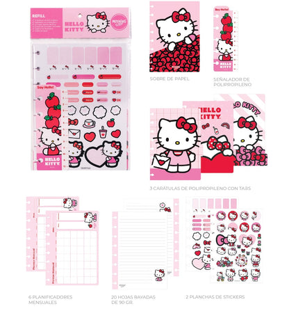 Repuesto de Hojas A5 Hello Kitty