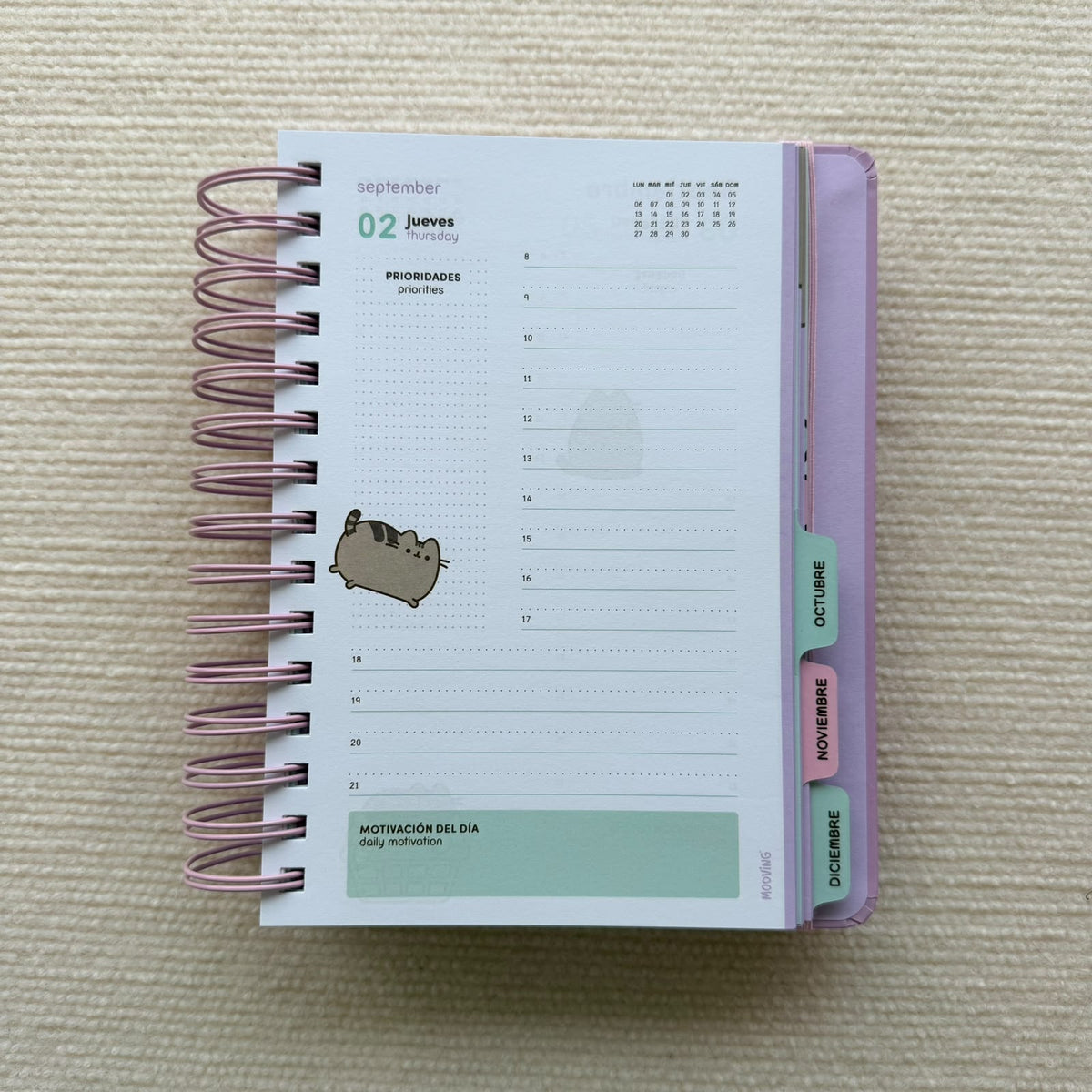 Agenda Pusheen 2027 - Mooving