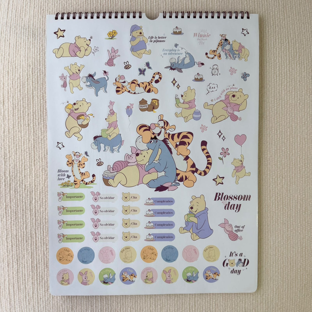 Calendario Winnie Pooh 2027 - Mooving