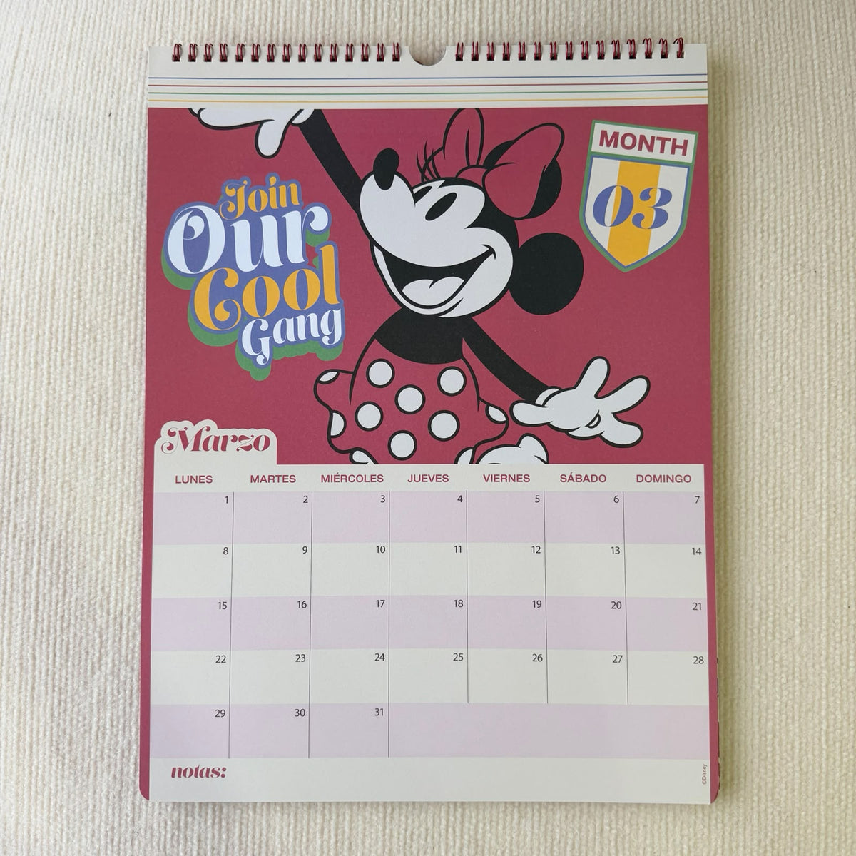 Calendario Mickey Mouse 2027 - Mooving