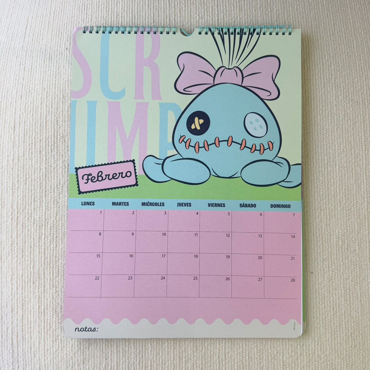 Calendario Stitch 2027 - Mooving