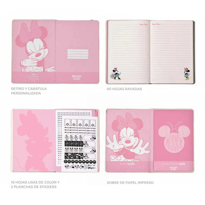 Cuaderno Mooving Notes A5 Minnie Mouse Rayado