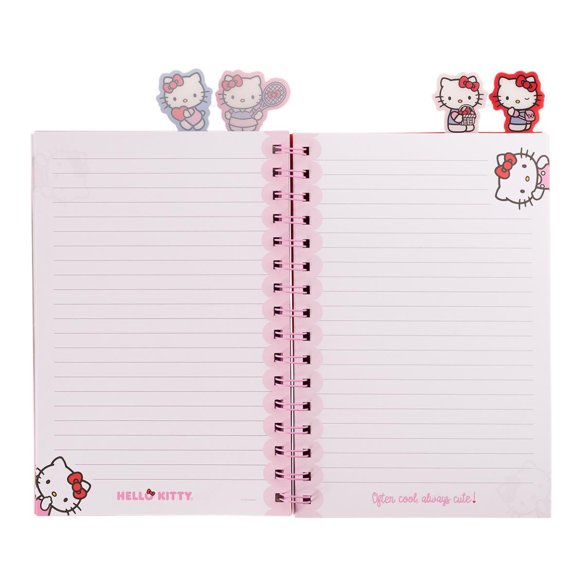 Cuaderno con Sepradores Hello Kitty